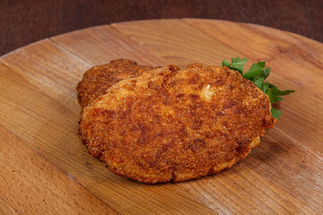 Crispy Chicken cutlet in bread