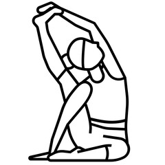 yoga pose icon