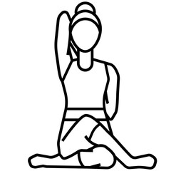 yoga pose icon