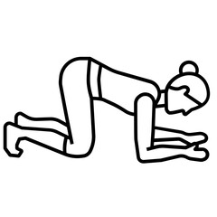 yoga pose icon