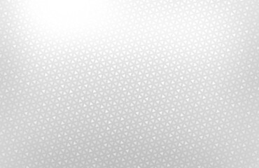 Obraz premium White glittering subtle mosaic triangles textured background. Bright light silver grid cover.