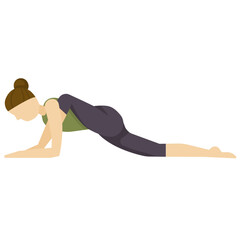 yoga pose flat icon