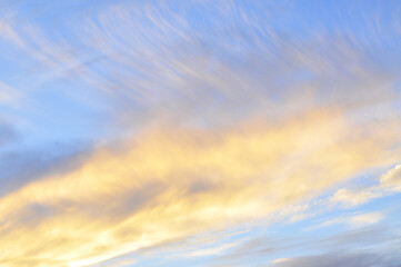 Fototapeta premium Beautiful sunset and clouds background