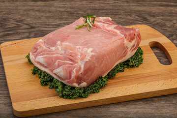 Pork meat piece for cooking