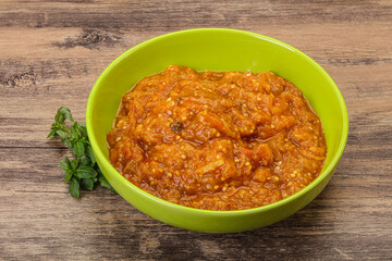 Caucasian cuisine - Mangal salad with vegetables