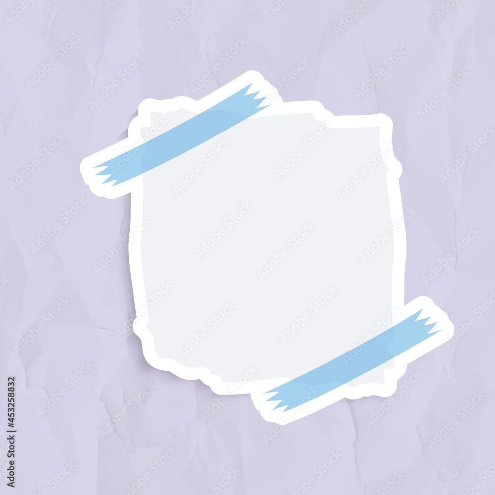 Sticker gray reminder note sticker vector