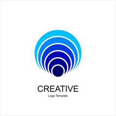Abstract logo. Minimalistic logo design. Creative logo. Beautiful and simple element.