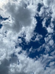 blue sky with clouds
