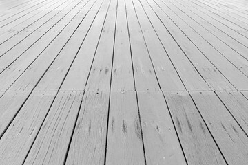 White wooden floor on the balcony outside the house pattern and background seamless