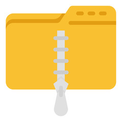 zip flat icon