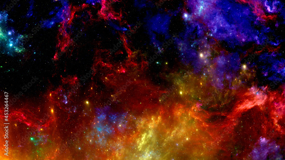 Canvas Prints cosmic background with nebula and the brilliance of stars