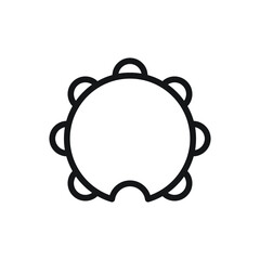 Tambourine icon design vector illustration