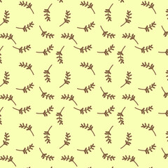 Brown leave seamless pattern background. Design for fabric,fashion,print,product,tiles,packaging,wallpaper,clothing,wrapping.Vector illustration