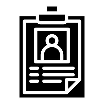 clipboard glyph icon