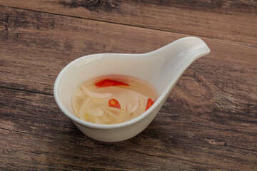 Vietnamese vinegar sauce with chili