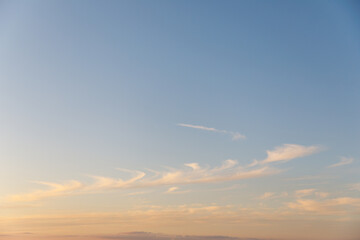Sky over the Baltic sea landscape