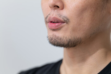 Obraz premium 髭・男性