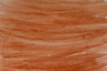 Abstract watercolor background. Brown watercolor stain.