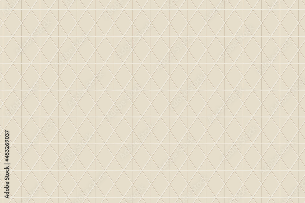 Poster seamless rhombus pattern on a beige background design resource vector