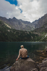 man on the lake