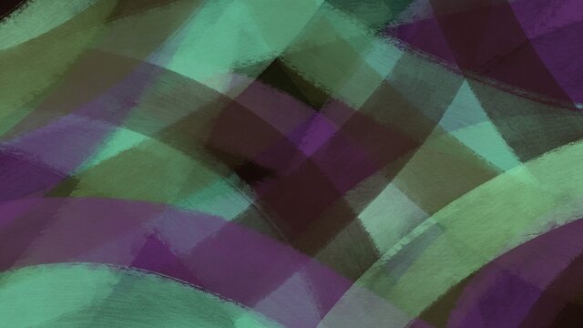 Unique painting art with purple and teal green lines paint brush for presentation, card background, wall decoration, or t-shirt design