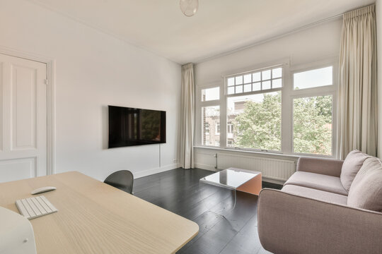 Minimalist style living room interior design