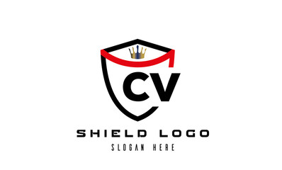 king shield CV latter logo 