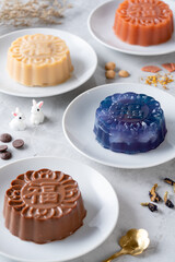 A mooncake pudding is a Chinese bakery product traditionally eaten during the Mid-Autumn Festival. The Mid-Autumn Festival is widely regarded as one of the four most important Chinese festivals.