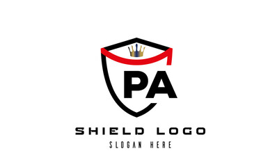 king shield PA latter logo 