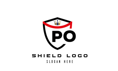 king shield PO latter logo 