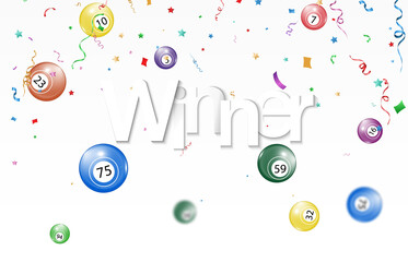Obraz premium Vector illustration of lottery balls. Game or drawing of number balls.