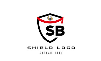 king shield SB latter logo vector