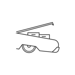 Car trunk icon isolated on white background. Transport symbol modern, simple, vector, icon for website design, mobile app, ui. Vector Illustration
