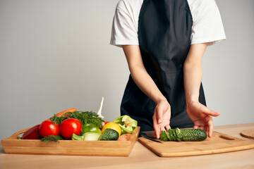 cutting vegetables cutting table cooking food kitchen home