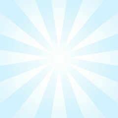 Blue and white Sunburst Pattern Background. Rays. Sunburst background. Vector illustration. Blue and white radial background.