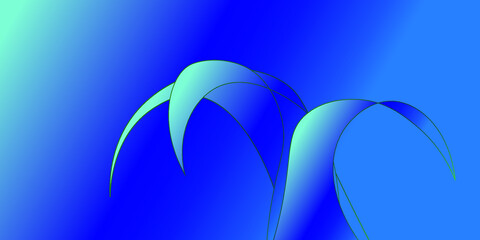 Floral blue abtstrac background