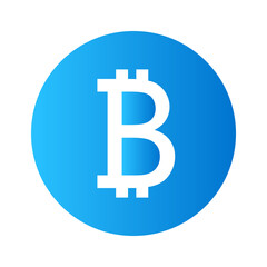 Bitcoin icon with gradient