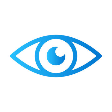 simple eye icon with gradient