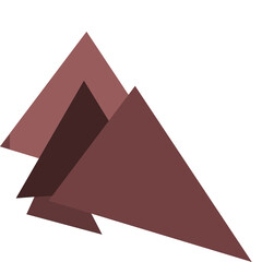 3 brązowe trójkąty 