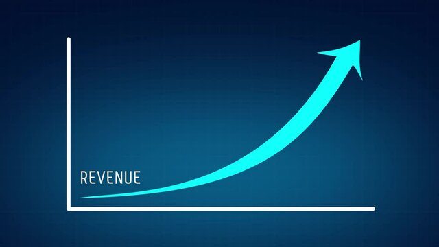 Revenue Statistic Economy Forecast Graph Animation