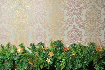 Christmas decoration with place for text