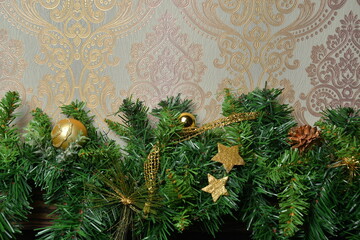 Christmas decoration with place for text