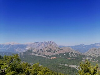 view of the mountains