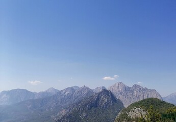 mountains and sky