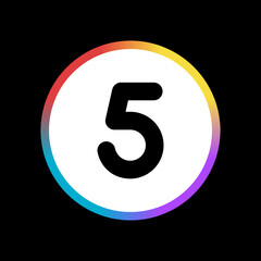 Five - Sticker