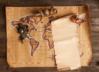 Old Pirate Map