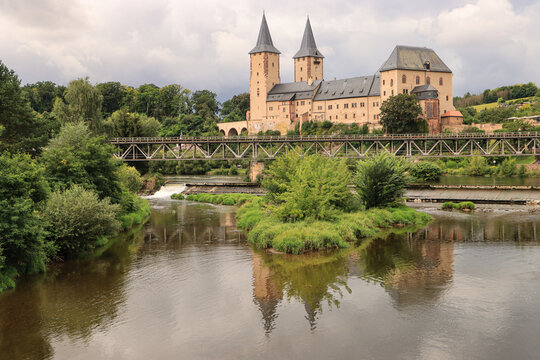 Rochlitz in Sachsen; Schloss Rochlitz &uuml;ber der Zwickauer Mulde