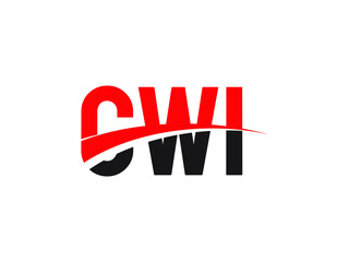 CWI Letter Initial Logo Design Vector Illustration