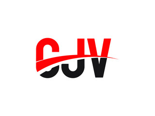 CJV Letter Initial Logo Design Vector Illustration