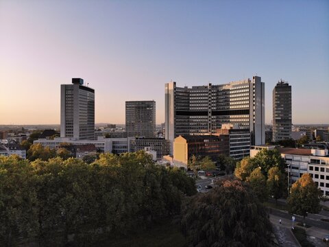 Essen city skyline in Germany
